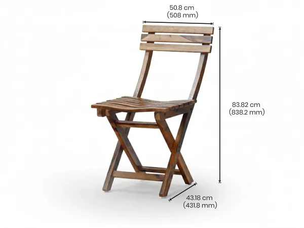 Nico Set of 2 Solid Wood Chairs and 2 Stools